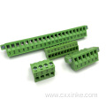 Customized number printings pitch 5.08mm plug-in female terminal block connector with flange screws